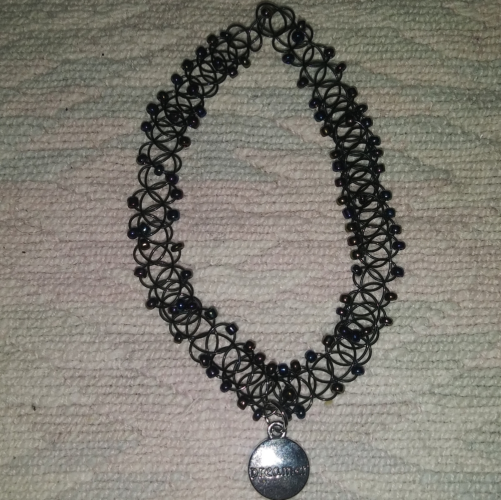 Dreamer choker necklace, Tattoo choker necklace